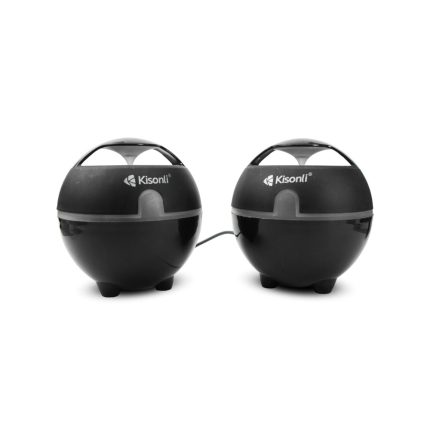 Ηχεία Kisonli S-999 2x3W USB, Μαύρο - 22040